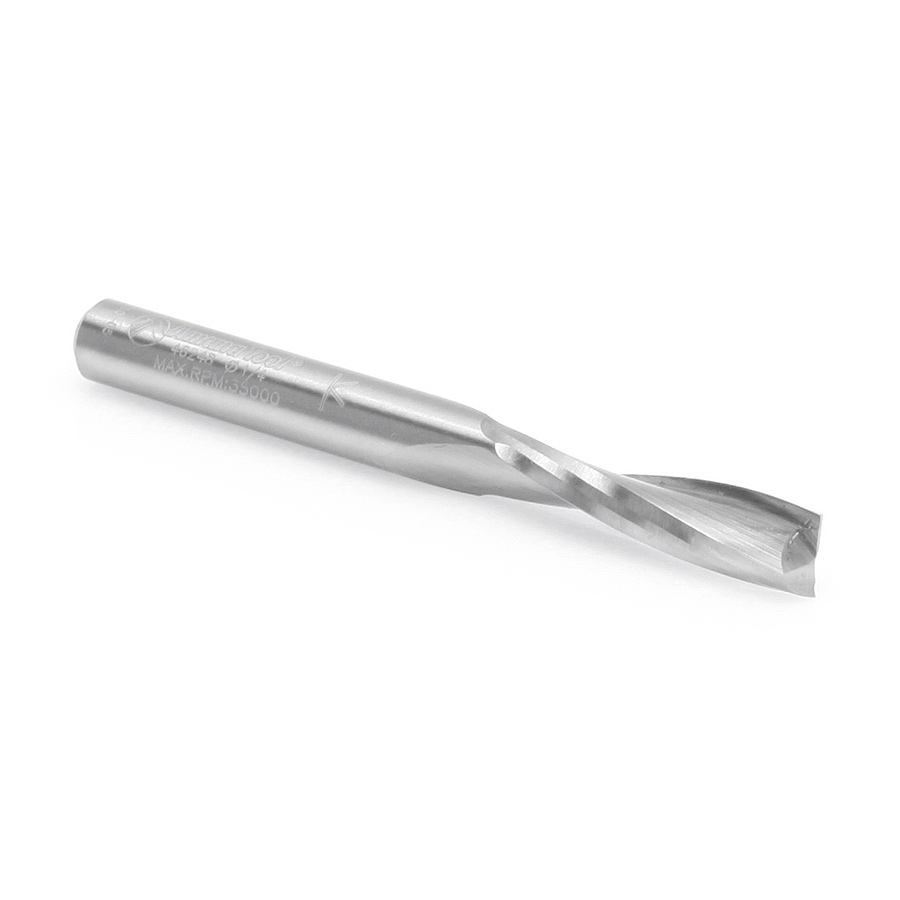 46248 Solid Carbide Spiral Plunge for Solid Wood 1/4 Dia x 1 Inch x 1/4 Shank Up-Cut