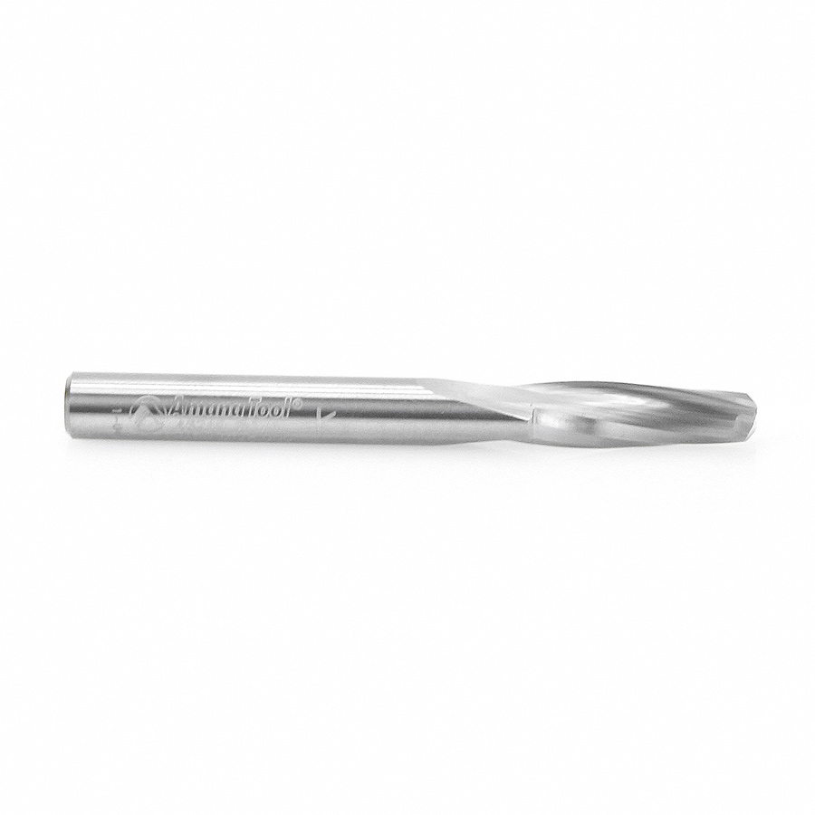 46249 Solid Carbide Spiral Plunge for Solid Wood 1/4 Dia x 3/4 x 1/4 Inch Shank Up-Cut