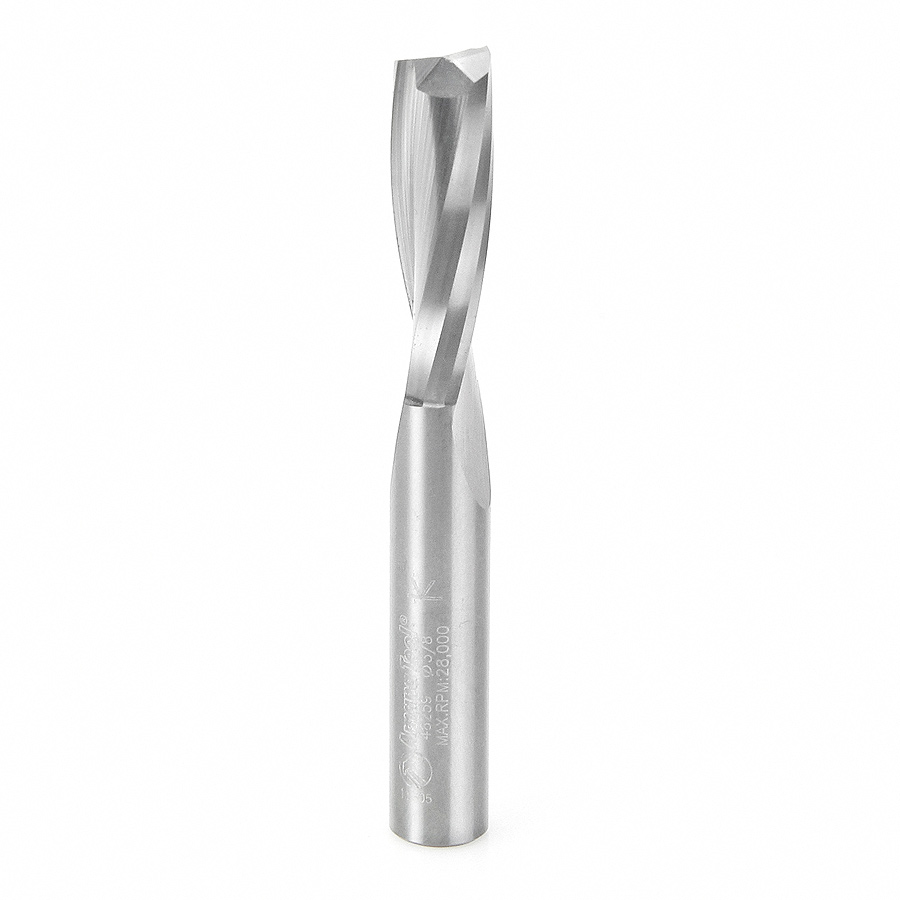 46259 Solid Carbide Spiral Plunge for Solid Wood 3/8 Dia x 1-1/4 x 3/8 Shank Up-Cut