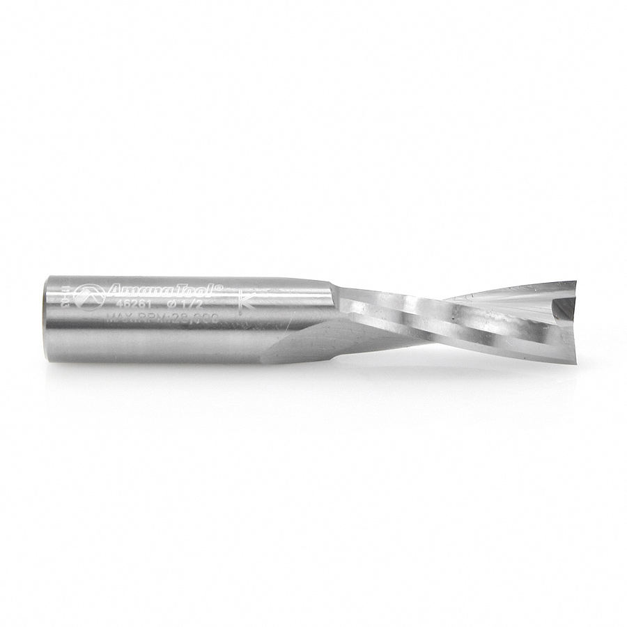 46261 Solid Carbide Spiral Plunge for Solid Wood 1/2 Dia x 1-1/4 x 1/2 Inch Shank Up-Cut