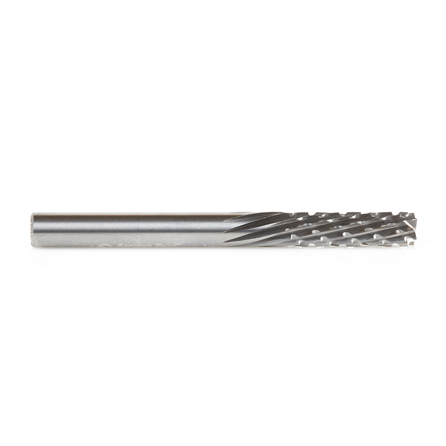 46262 Solid Carbide CNC Spiral Carbon Graphite & Carbon Fiber Panel Cutting 3/16 Dia x 5/8 x 3/16 Shank x 2 Inch Long Down-Cut Router Bit