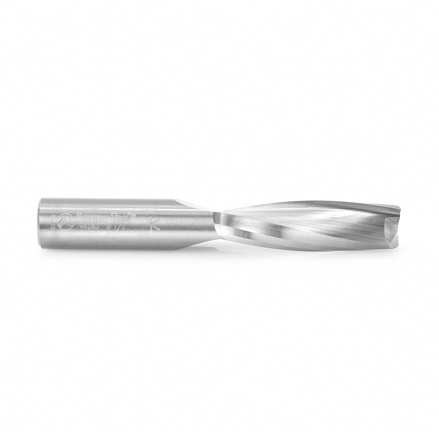 46263 Solid Carbide Spiral Plunge for Solid Wood 1/2 Dia x 1-5/8 x 1/2 Inch Shank Up-Cut