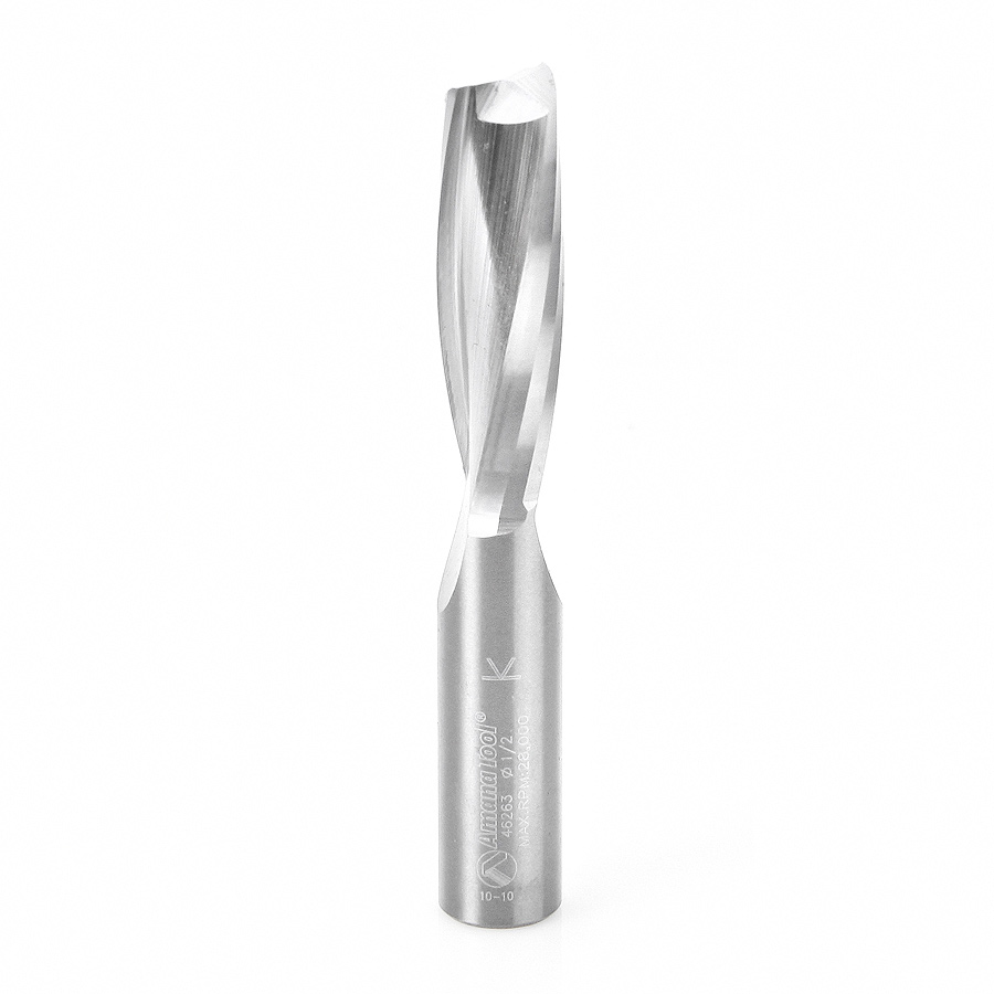 46263 Solid Carbide Spiral Plunge for Solid Wood 1/2 Dia x 1-5/8 x 1/2 Inch Shank Up-Cut