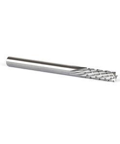 46264 Solid Carbide CNC Spiral Carbon Graphite & Carbon Fiber Panel Cutting 1/4 Dia x 3/4 x 1/4 Shank x 3 Inch Long Down-Cut Router Bit