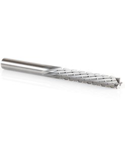 46265 Solid Carbide CNC Spiral Carbon Graphite & Carbon Fiber Panel Cutting 1/4 Dia x 1-1/2 x 1/4 Shank x 3 Inch Long Down-Cut Router Bit