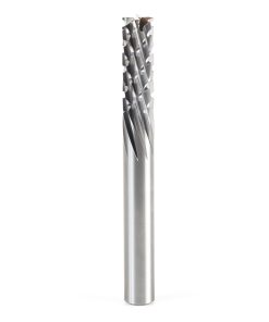 46266 Solid Carbide CNC Spiral Carbon Graphite & Carbon Fiber Panel Cutting 3/8 Dia x 1-1/8 x 3/8 Shank x 3-1/2 Inch Long Down-Cut Router Bit