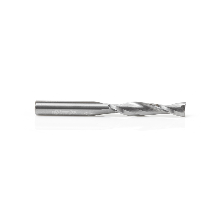 46274 Solid Carbide CNC Foam Cutting Up-Cut Square End Spiral 1/4 Dia x 1-1/4 x 1/4 Shank x 2-1/2 Inch Long Router Bit