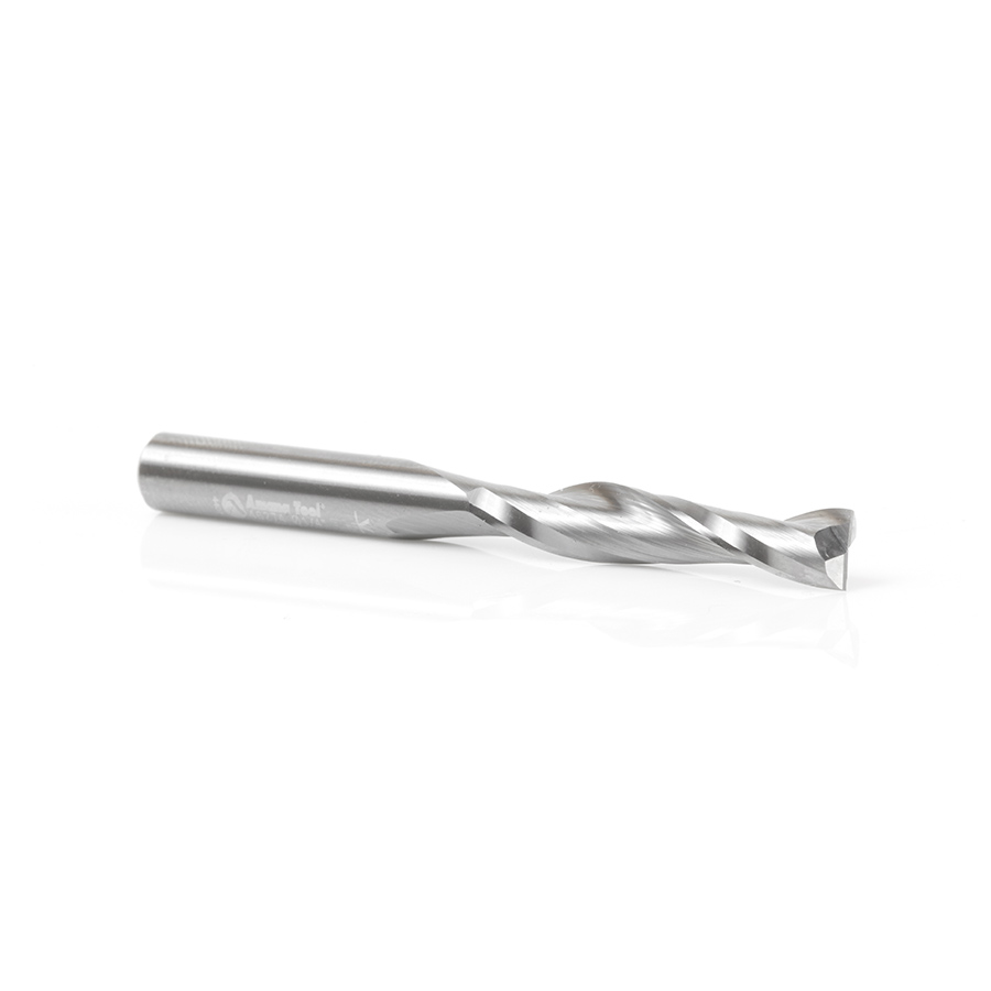 46274 Solid Carbide CNC Foam Cutting Up-Cut Square End Spiral 1/4 Dia x 1-1/4 x 1/4 Shank x 2-1/2 Inch Long Router Bit
