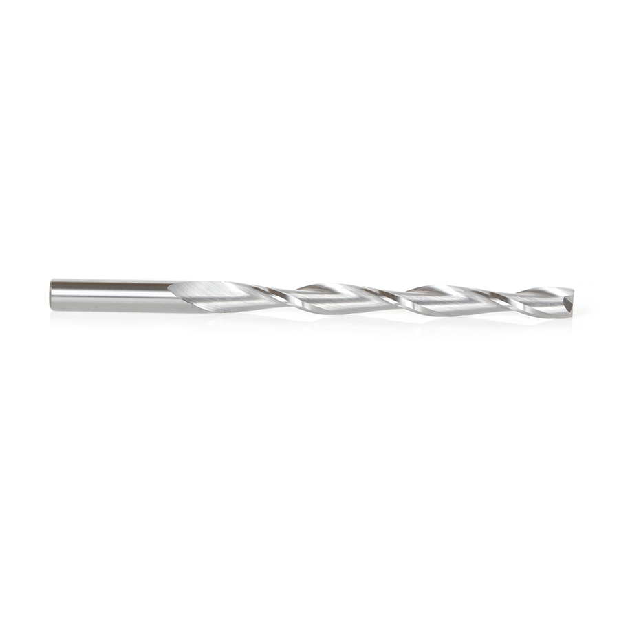 46277 Solid Carbide CNC Foam Cutting Up-Cut Square End Spiral 3/8 Dia x 4 x 3/8 Shank x 6 Inch Long Router Bit