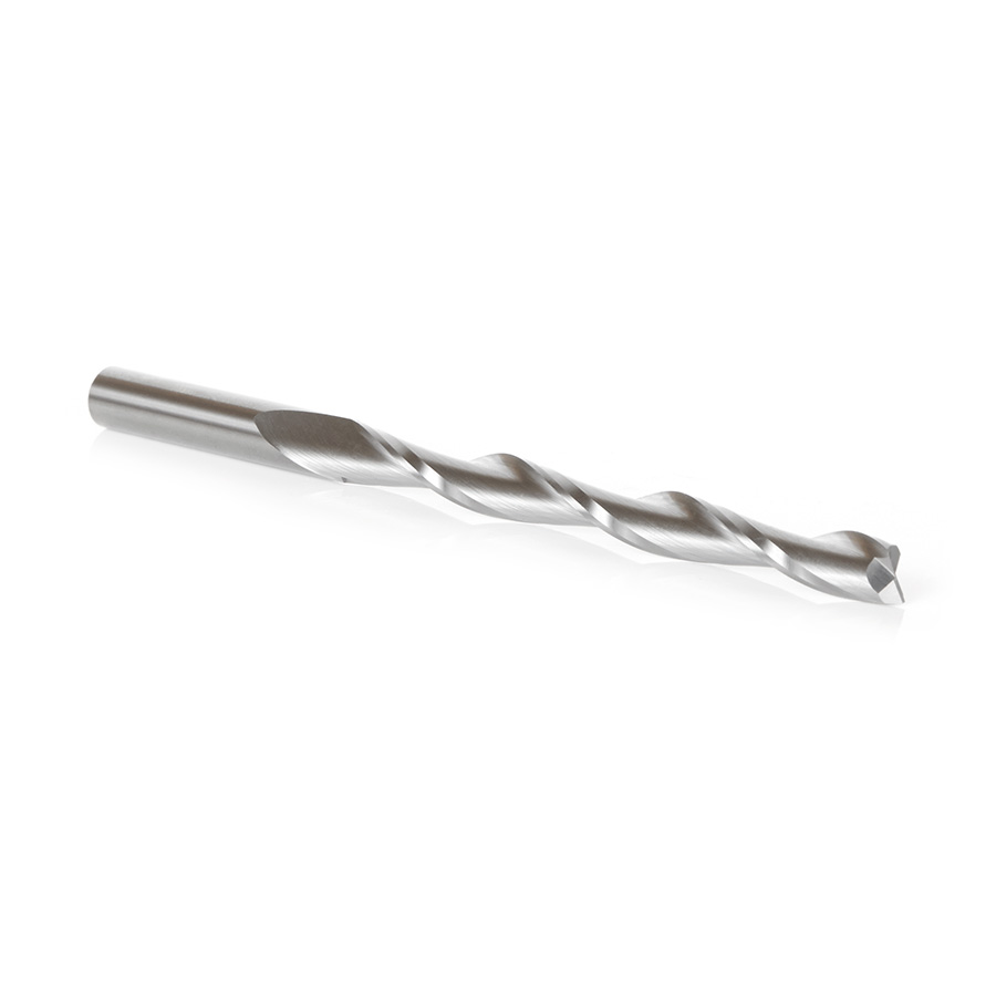 46277 Solid Carbide CNC Foam Cutting Up-Cut Square End Spiral 3/8 Dia x 4 x 3/8 Shank x 6 Inch Long Router Bit