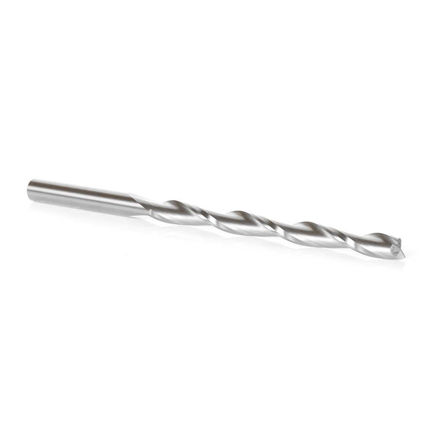 46279 Solid Carbide CNC Foam Cutting Up-Cut Square End Spiral 3/8 Dia x 4-1/2 x 3/8 Shank x 7 Inch Long Router Bit