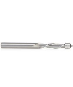 46297 Solid Carbide UltraTrim Spiral Trim 1/4 Dia x 1 Inch x 1/4 Shank with Double Ball Bearing Down-Cut