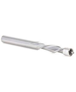 46297 Solid Carbide UltraTrim Spiral Trim 1/4 Dia x 1 Inch x 1/4 Shank with Double Ball Bearing Down-Cut