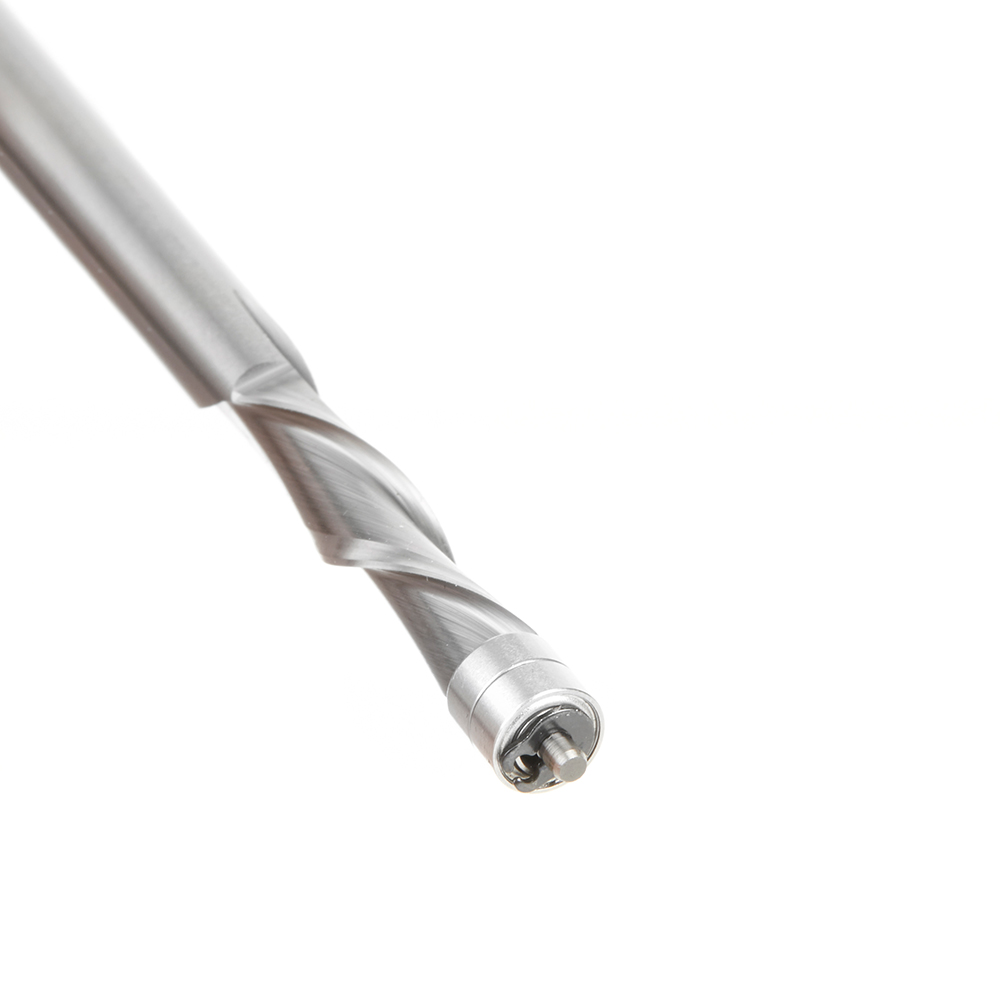 46297 Solid Carbide UltraTrim Spiral Trim 1/4 Dia x 1 Inch x 1/4 Shank with Double Ball Bearing Down-Cut