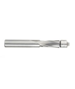46300 Solid Carbide UltraTrim Spiral 1/2 Dia x 1-1/4 x 1/2 Inch Shank with Double Lower Ball Bearing Up-Cut