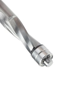 46300 Solid Carbide UltraTrim Spiral 1/2 Dia x 1-1/4 x 1/2 Inch Shank with Double Lower Ball Bearing Up-Cut