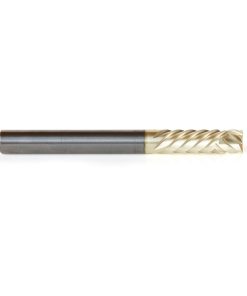 46302 CNC Compression Solid Carbide ZrN Coated Honeycomb Cutting 1/4 Dia x 3/4 x 1/4 Shank x 6-Flute
