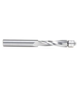 46304 Solid Carbide UltraTrim Spiral 1/2 Dia x 2 Inch x 1/2 Shank with Double Lower Ball Bearing Up-Cut
