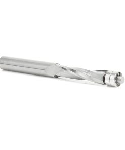 46304 Solid Carbide UltraTrim Spiral 1/2 Dia x 2 Inch x 1/2 Shank with Double Lower Ball Bearing Up-Cut