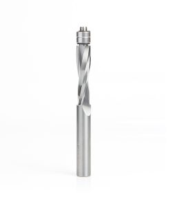 46304 Solid Carbide UltraTrim Spiral 1/2 Dia x 2 Inch x 1/2 Shank with Double Lower Ball Bearing Up-Cut