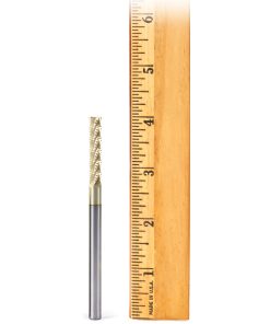 46306 CNC Solid Carbide ZrN Coated Honeycomb Cutting Hogger 1/4 Dia x 1-1/4 x 1/4 Shank x 4 Inch Long x 6-Flute