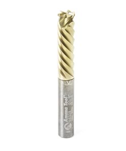 46308 CNC Compression Solid Carbide ZrN Coated Honeycomb Cutting 3/8 Dia x 1-1/4 x 3/8 Shank x 6-Flute