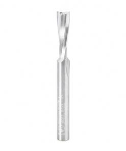 46313 Solid Carbide Slow Spiral O Flute Acrylic Cutting 1/4 Dia x 3/4 x 1/4 Inch Shank Up-Cut Router Bit