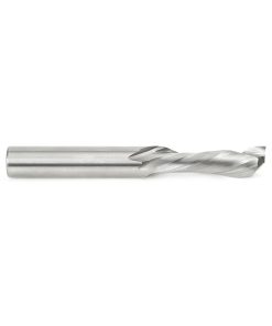 46324 CNC Solid Carbide Compression Spiral for Solid Wood 3/8 Dia x 7/8 x 3/8 Shank x 3 Inch Long Single Flute Router Bit