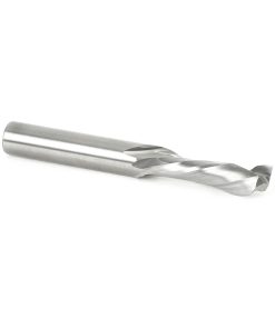 46324 CNC Solid Carbide Compression Spiral for Solid Wood 3/8 Dia x 7/8 x 3/8 Shank x 3 Inch Long Single Flute Router Bit
