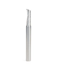 46327 Solid Carbide Slow Spiral O Flute Acrylic Cutting 1/4 Dia x 3/4 x 1/4 Inch Shank Up-Cut Single Flute Router Bit