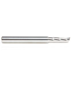 46327 Solid Carbide Slow Spiral O Flute Acrylic Cutting 1/4 Dia x 3/4 x 1/4 Inch Shank Up-Cut Single Flute Router Bit