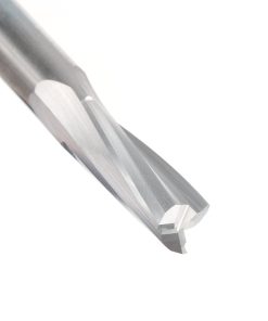 46330 Solid Carbide Slow Spiral Flute Plunge 3/8 Dia x 1 Inch x 3/8 Shank Router Bit