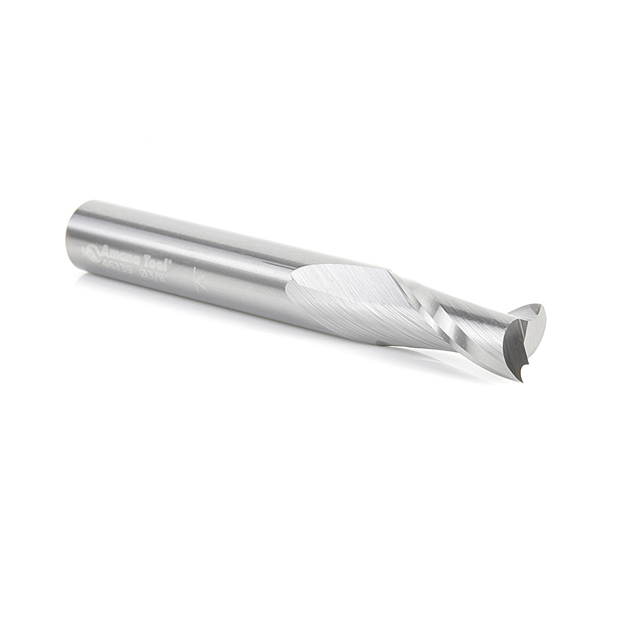 46339 Solid Carbide Spiral Plunge 3/8 Dia x 7/8 Inch x 3/8 Shank Up-Cut