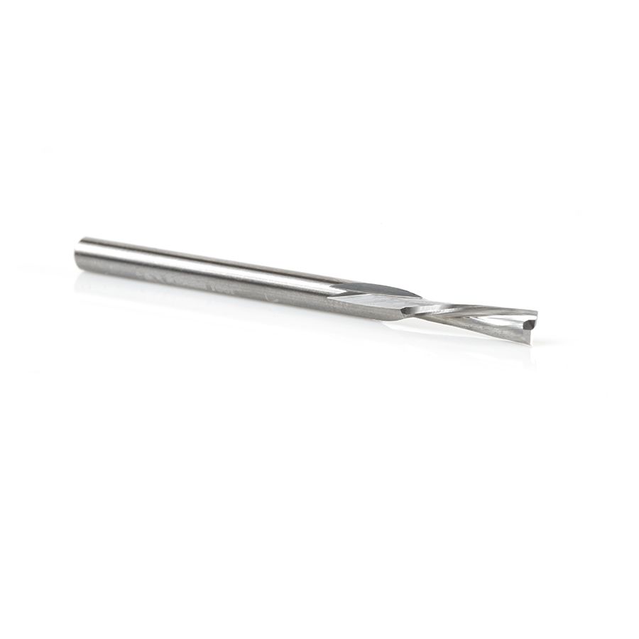 46340 Solid Carbide Spiral Plunge for Solid Wood 1/8 Dia x 1/2 x 1/8 Shank x 2 Inch Long Down-Cut