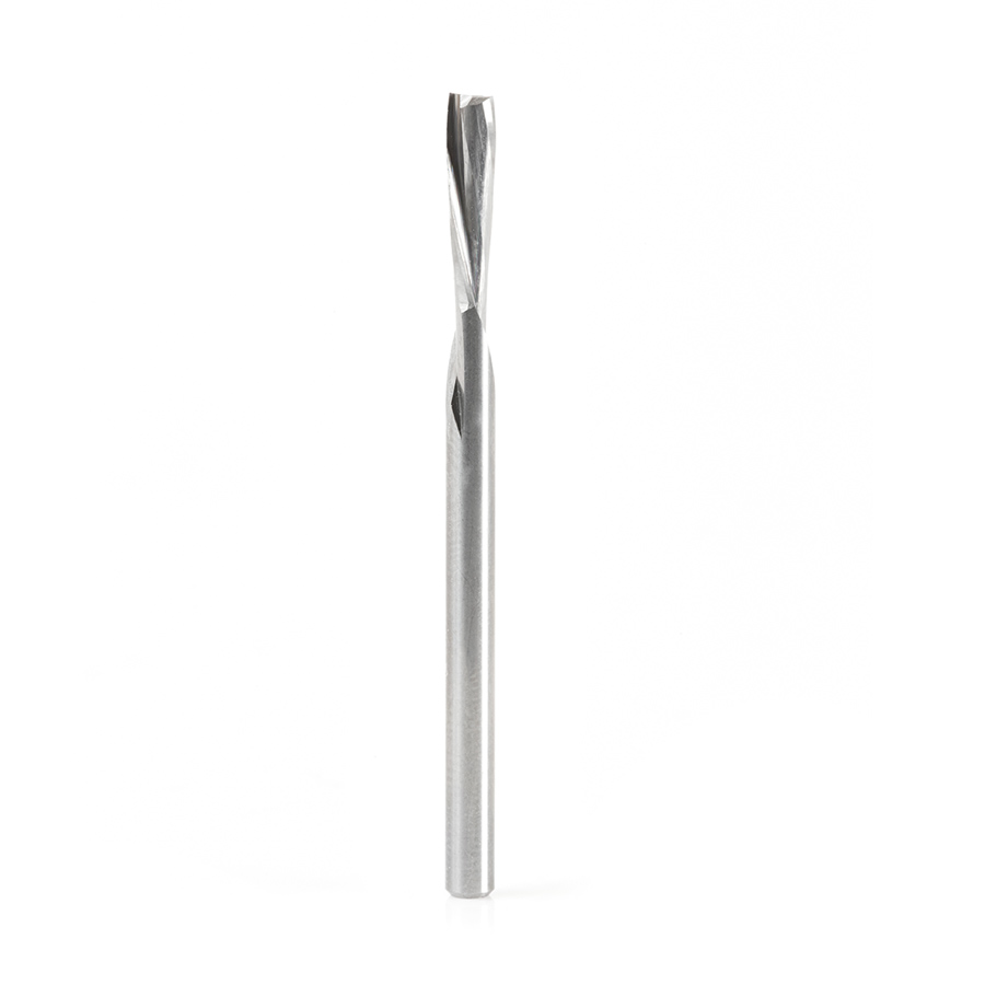 46340 Solid Carbide Spiral Plunge for Solid Wood 1/8 Dia x 1/2 x 1/8 Shank x 2 Inch Long Down-Cut