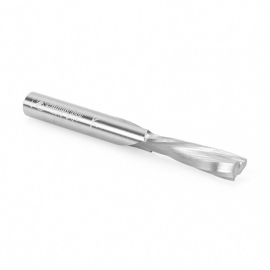 46348 Solid Carbide Spiral Plunge for Solid Wood 1/4 Dia x 1 Inch x 1/4 Shank Down-Cut