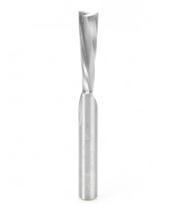 46348 Solid Carbide Spiral Plunge for Solid Wood 1/4 Dia x 1 Inch x 1/4 Shank Down-Cut