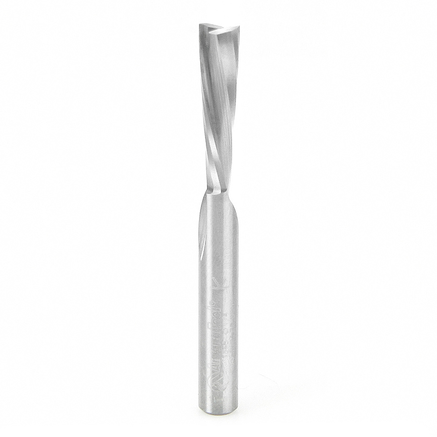 46348 Solid Carbide Spiral Plunge for Solid Wood 1/4 Dia x 1 Inch x 1/4 Shank Down-Cut