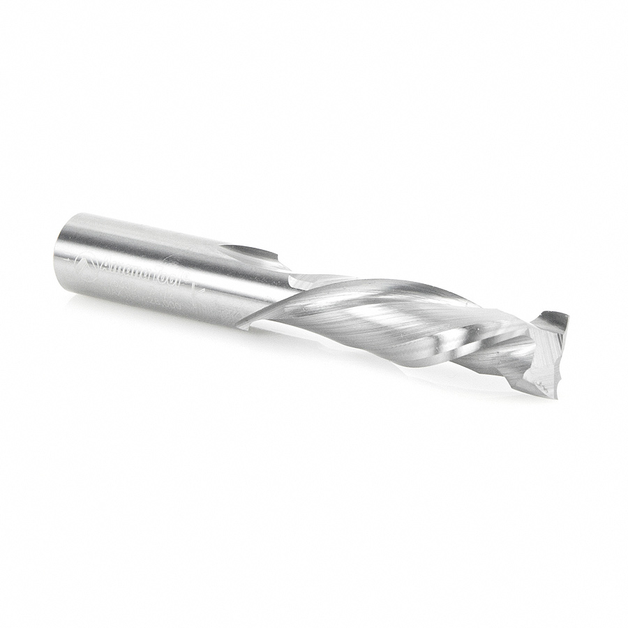 46356 CNC Solid Carbide Mortise Compression Spiral 1/2 Dia x 1-5/8 x 1/2 Inch Shank