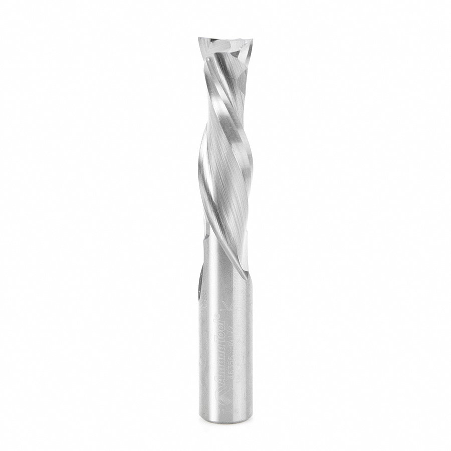 46356 CNC Solid Carbide Mortise Compression Spiral 1/2 Dia x 1-5/8 x 1/2 Inch Shank
