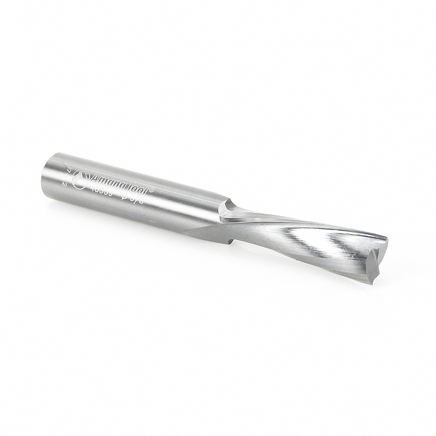 46359 Solid Carbide Spiral Plunge for Solid Wood 3/8 Dia x 1-1/4 x 3/8 Shank Down-Cut