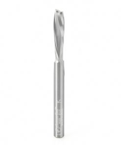 46365 Solid Carbide Spiral Plunge for Solid Wood 1/4 Dia x 1-1/8 x 1/4 Inch Shank Down-Cut