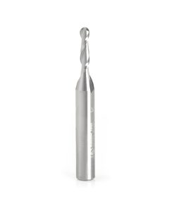 46369 Solid Carbide Up-Cut Ball Nose Spiral 1/8 Dia x 1/2 Inch x 1/4 Shank Router Bit