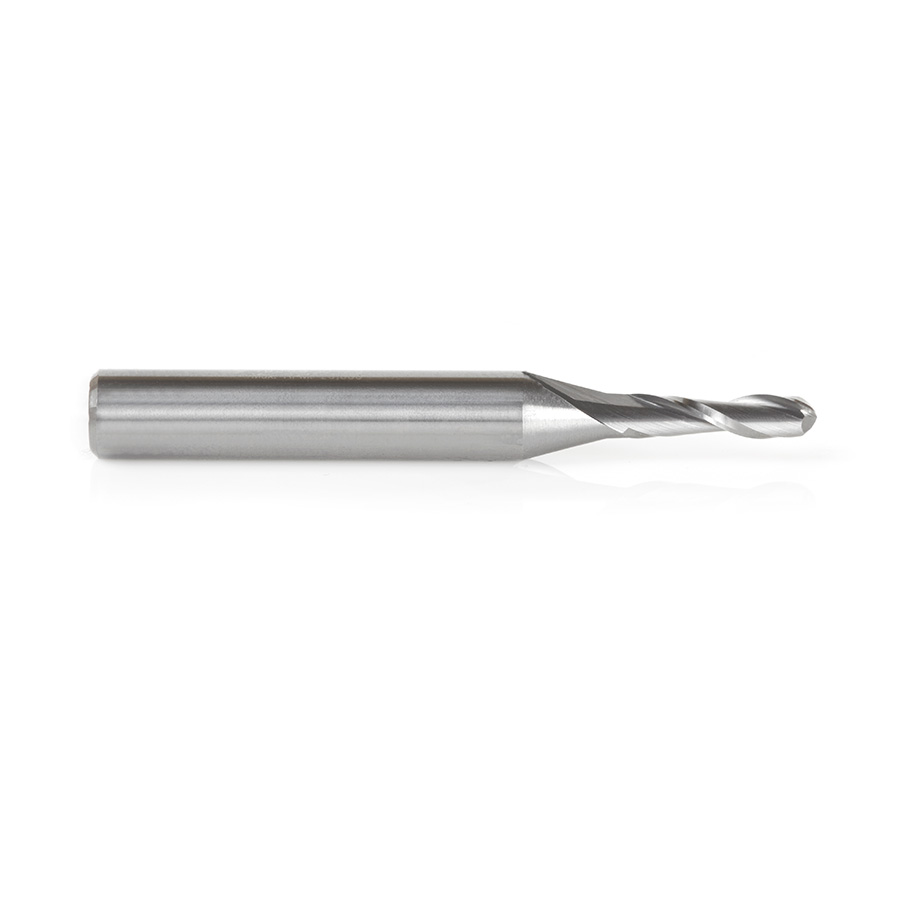 46369 Solid Carbide Up-Cut Ball Nose Spiral 1/8 Dia x 1/2 Inch x 1/4 Shank Router Bit