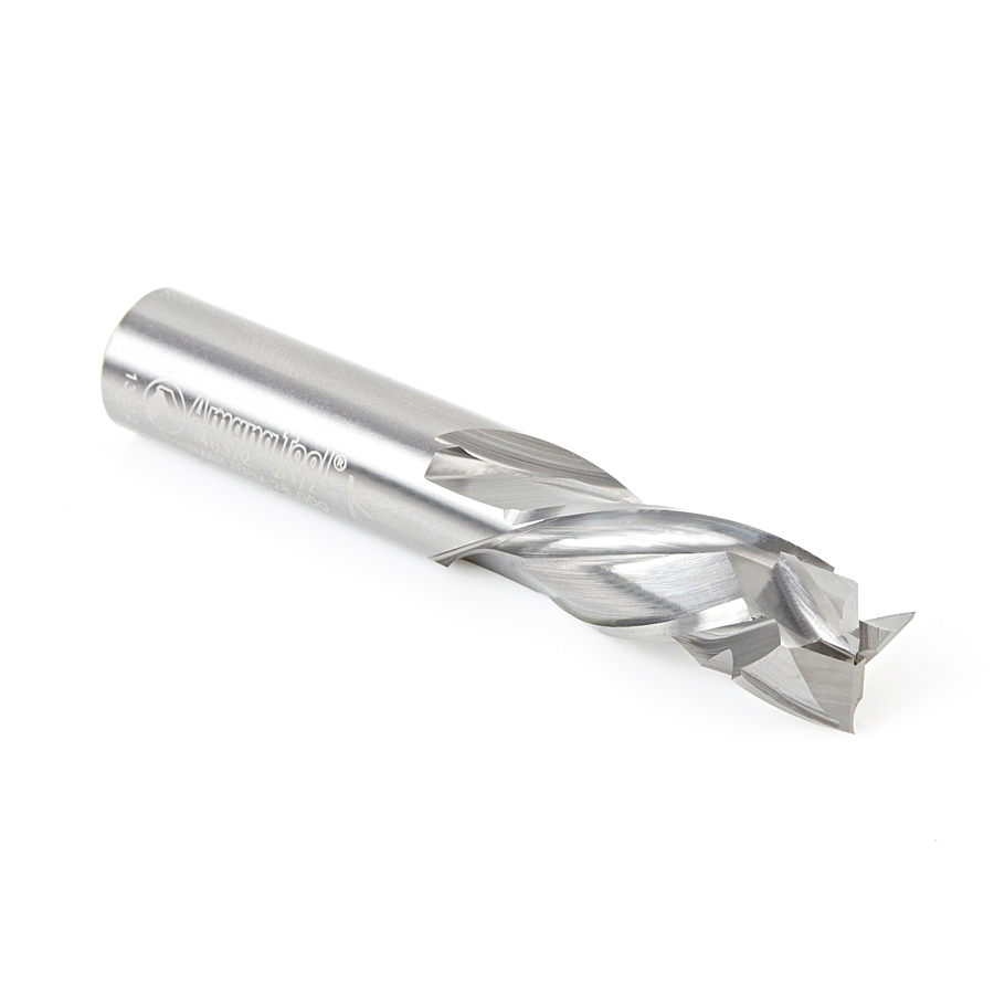 46372 Solid Carbide Compression Spiral 1/2 Dia x 1-1/4 x 1/2 Shank x 3 Inch Long CNC Nesting Router Bit