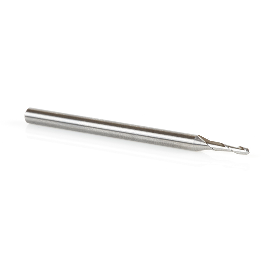 46373 Solid Carbide Up-Cut Ball Nose Spiral 1/16 Dia x 1/4 Inch x 1/8 Shank Router Bit