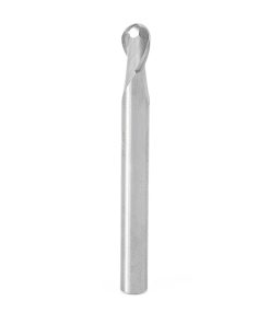 46374 Solid Carbide Up-Cut Ball Nose Spiral 1/4 Dia x 3/8 x 1/4 Shank x 2-1/2 Inch Long Router Bit