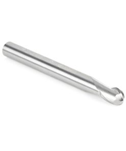 46374 Solid Carbide Up-Cut Ball Nose Spiral 1/4 Dia x 3/8 x 1/4 Shank x 2-1/2 Inch Long Router Bit