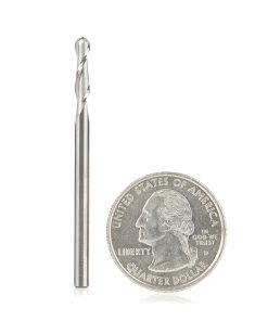 46375 Solid Carbide Up-Cut Ball Nose Spiral 1/8 Dia x 1/2 Inch x 1/8 Shank Router Bit