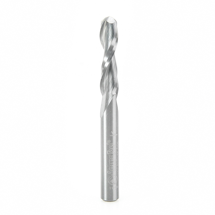 46376 Solid Carbide Up-Cut Ball Nose Spiral 1/4 Dia x 1 Inch x 1/4 Shank Router Bit